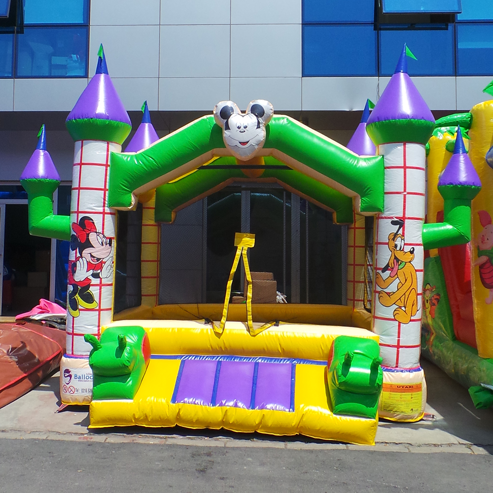 Mickey Mouse Zıp Zıp Ev Şişme Oyun Parkı Sönmez İnflatables